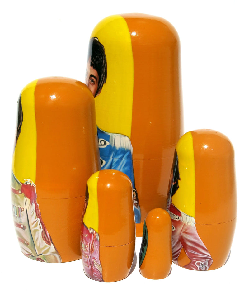 The Beatles Paul McCartney 5 Piece Nesting Doll set - Handcrafted Stacking Matryoshka Set - KaleaBoutique.com