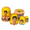 The Beatles Group 5 Piece Nesting Doll Set - Handcrafted Stacking Matryoshka Set - KaleaBoutique.com