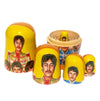 The Beatles SGT. Pepper Russian Nesting Doll, 5 PC Hand Crafted Stacking Matryoshka Egg Set, Beatles Fan Gift Idea - KaleaBoutique.com