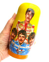 The Beatles SGT. Pepper Russian Nesting Doll, 5 PC Hand Crafted Stacking Matryoshka Egg Set, Beatles Fan Gift Idea - KaleaBoutique.com