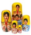 The Beatles Group 5 Piece Nesting Doll Set - Handcrafted Stacking Matryoshka Set - KaleaBoutique.com