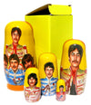 The Beatles SGT. Pepper Russian Nesting Doll, 5 PC Hand Crafted Stacking Matryoshka Egg Set, Beatles Fan Gift Idea - KaleaBoutique.com