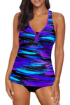 KaleaBoutique Beautiful Stylish Tie-Dye Racerback Tankini 2 Piece Swimsuit - KaleaBoutique.com