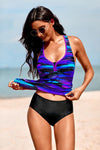 KaleaBoutique Beautiful Stylish Tie-Dye Racerback Tankini 2 Piece Swimsuit - KaleaBoutique.com
