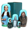 Wizard of Oz 5 Piece Nesting Dolls Set - Handcrafted Wooden Stacking Matryoshka Set - KaleaBoutique.com