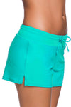 Women Mint Relaxed Swim Trunks Shorts Tankini Bottoms Bikini Sport Yoga Board Beach Swimwear - KaleaBoutique.com